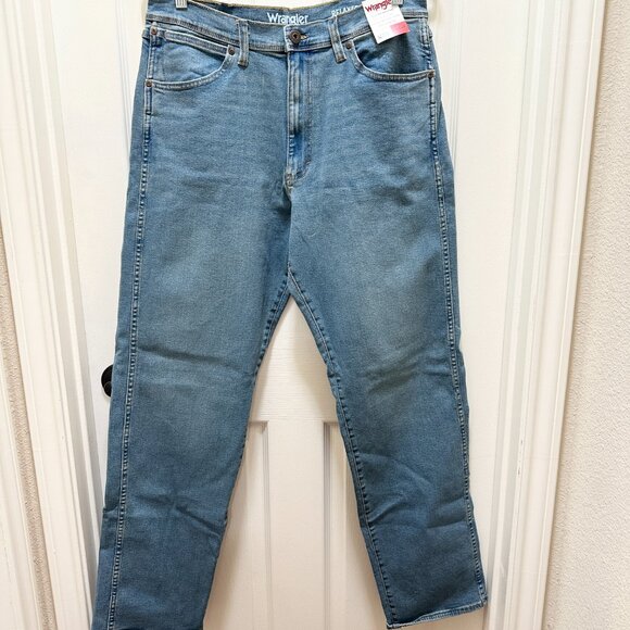 Wrangler Men's Jeans Size 34X34 Blue Free To Stretch Relax Fit Casual Denim NEW - Picture 15 of 16